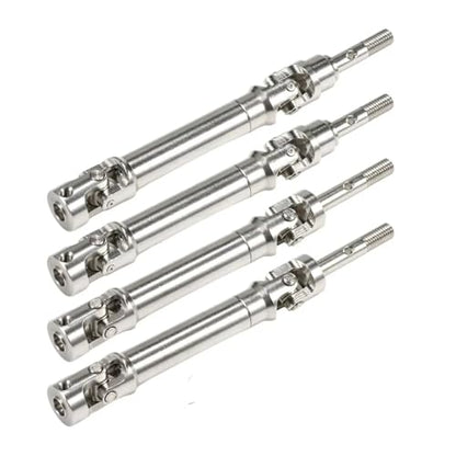 for Slash for Rustler for Stampede for Hoss 1/10 Machined Stainless Front Rear Steel Drive Shaft for Universal Joint Driveshaft RC Truck Upgrade RC Car DIY Parts
