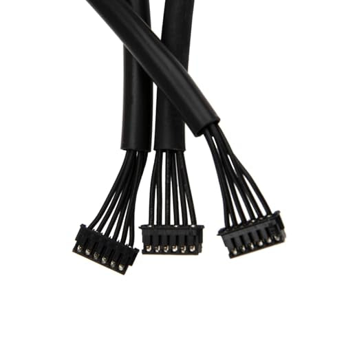 3-Pack Sensor Harness Cable Adapter for RC, 80/120/200mm | Compatible with Hobbywing ESC and Xerun series, for sensored brushless motor and ESC