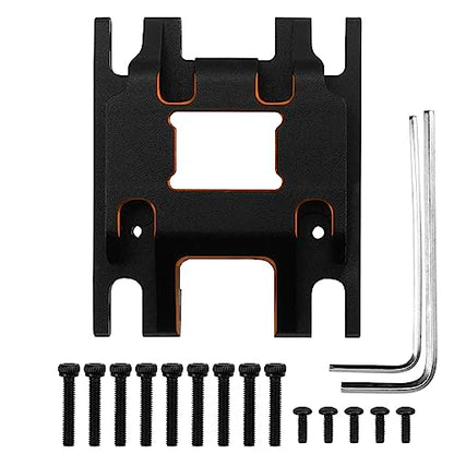 Aluminum Transmission Plate Metal Chassis Skid Plate Compatible with Traxxas 1/18 TRX4M Bronco Defender Rc Crawler Car