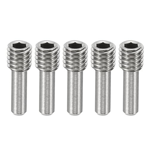 MECCANIXITY 5 Pack Driveshaft Screw Pins, M4x12x4mm Universal Stainless Steel Drive Shaft Screw Pins, RC Car Repair Parts for Electric Car/Truck Replacement - size: M4x12x4mm