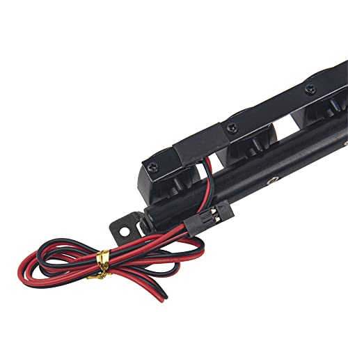 RC LED Light Bar Roof LED Lamp Compatible with Traxxas TRX-4 SCX10 90046 D90 SCX10 II CC01 Redcat Gen7 1/10 RC Crawler Car Truck (5Led Light) - style: 5Led Light