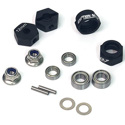 RC Car 1/10 Aluminum 12mm Hex Wheels Rims Hub Adapter for Tamiya DT-02 DF02 Holiday Buggy 2WD Off-Road Upgrade Parts
