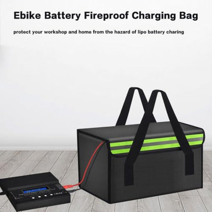 14.18"x9.85"x7.88" Ebike Lipo Battery Safe Bag Large Capatity Bag for Lipo Battery Pack Storage Charging Transport,Home Office Travel Lipo Safe Storage Pouch - size: 360*250*200mm