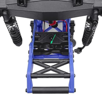 Aluminum Alloy RC Crossbar Body Mounts Compatible with LOSI 1/18 Mini LMT Monster Truck Absorber Upgrade Parts (Black)