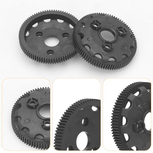 daitoku 48P 86T Spur Gear Transmission Gears RC Upgrade Parts 5Pcs for 1/10 Slash 2WD Rustler Stampede Bandit VXL XL-5 - size: 48P 86T