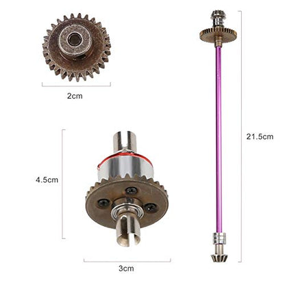 GoolRC Metal Differential Gear Main Transmission Set Replacement for WLtoys 124019 124018 1/12 RC Car