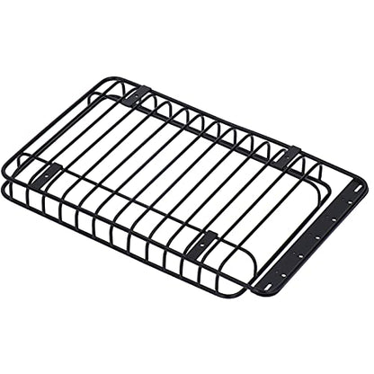 Roof Rack, Lightweight Metal Luggage Carrier for RC Truck Accessories, 1/10 Scale Off-Road Vehicle Parts for Hobbyists, Crawlers, and Trail Enthusiasts