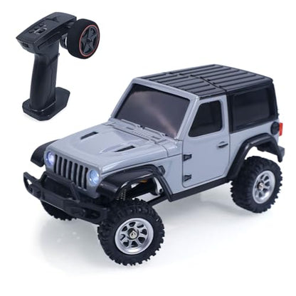 RTR 1/36 Radio Control Crawler 3601A 4X4 RC Off Road Car Model Light System Battery Mini Vehicle Model Gift Collection Hobby Grade Model for 14+ Ages - color: 3601a-grey