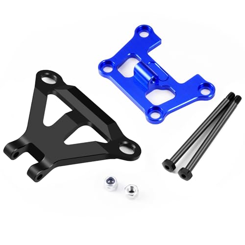 Aluminum Front Bulkhead Mount Strengthenfor Tra-xxas 1/16 Mini Maxx | 4WD RTR Brushless Monster Truck Upgrades Blue Front Bumper Support Mount - color: Blue