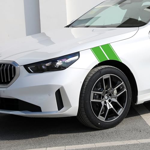 x xotic tech Fender Stripes Hash Marks KK Vinyl Decal Universal for Car Truck Sticker Racing Stripe 11"x23" (Green) - color: Green