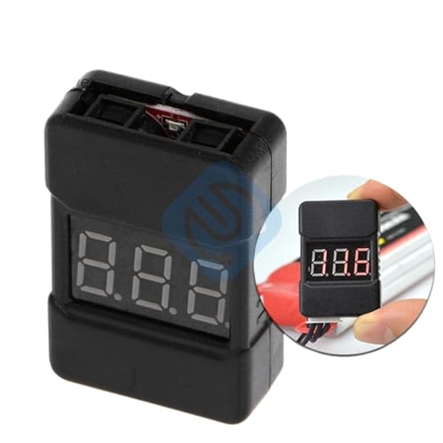 1pcs HotRc BX100 1-8S Lipo Battery Voltage Tester/Low Voltage Buzzer Alarm/Battery Voltage Checker with Dual Speakers