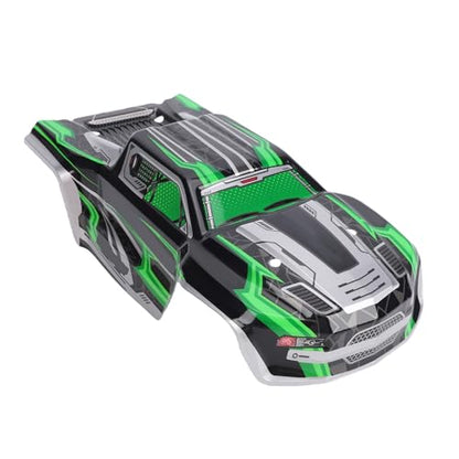 SUNGOOYUE 1/16 Body Shell Rc Car Body Shell, Replacement for Scy16101 Scy16102 1:16 Off Road Trucks, with Graffiti Decals and Mounting Pins (Green) - color: Green