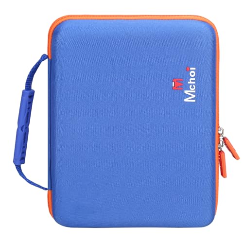 Shockproof Carrying Case for Hot Wheels 20 Cars, Case Only (Blue, Yellow, Orange Zipper) - color: Blue, Yellow, Orange Zipper