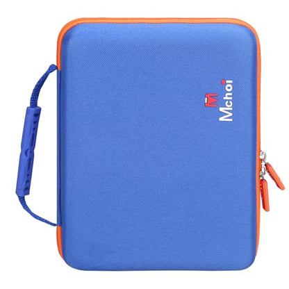 Shockproof Carrying Case for Hot Wheels 20 Cars, Case Only (Blue, Yellow, Orange Zipper) - color: Blue, Yellow, Orange Zipper