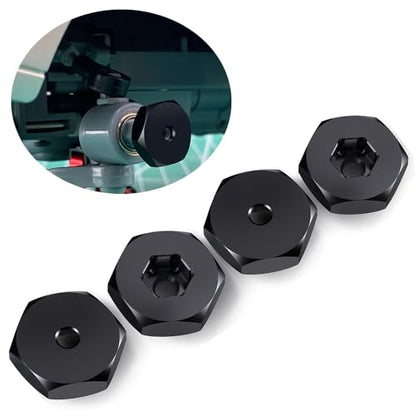 MORLORDY 4Pcs 5mm to 12mm WPL Wheel Hex Hub Adapter Wheel Spacers for WPL D12 2wd SCX24 1/10 1/24 RC Car Truck Upgrade Parts