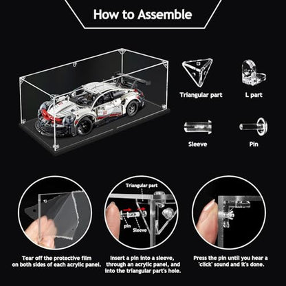 Clear Acrylic Display Case for Bible, Book Display Case, Stamp or Coin Collection Display Case Self Assemble Display Case Collectibles Acrylic Display Box(32x25x8cm, 12.6x9.8x3.1inch) | dofopo Stamp or Coin Collection Display Case Easy Assemble Boxes Acry