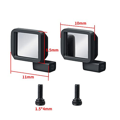 SWX RC Car Accessories Rearview Mirror for 1/24 RC Crawler Car Axial SCX24 90081 AXI00001 AXI00002 AXI00005 Upgrade Parts | Rearview Mirror, Side Mirror, SCX24, 1/24 Crawler, AXI00001, AXI00002, AXI00005