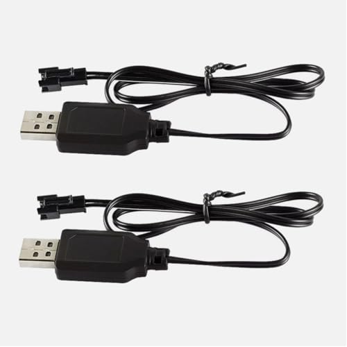 Generic Stunt Racing RC Car Double Sided Rolling Tumbling Battery Charger (2 Pack, 3.7V Input, 4.2V Output)
