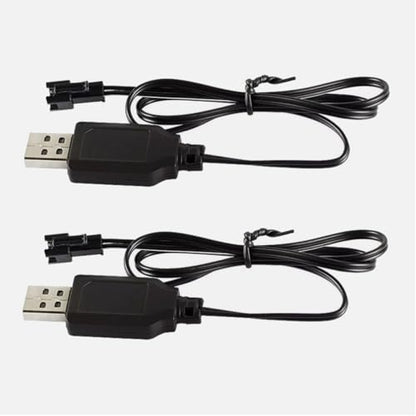 Generic Stunt Racing RC Car Double Sided Rolling Tumbling Battery Charger (2 Pack, 3.7V Input, 4.2V Output)