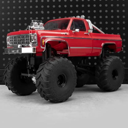 MORLORDY 4Pcs Plus RC Wheels & Tires Set 80 * 33mm for Axial SCX24 FCX24 AX24 TRX4M TFMS 1/18 1/24 RC Car Truck Upgrade Parts