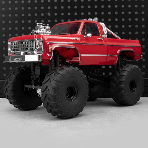 MORLORDY 4Pcs Plus RC Wheels & Tires Set 80 * 33mm for Axial SCX24 FCX24 AX24 TRX4M TFMS 1/18 1/24 RC Car Truck Upgrade Parts