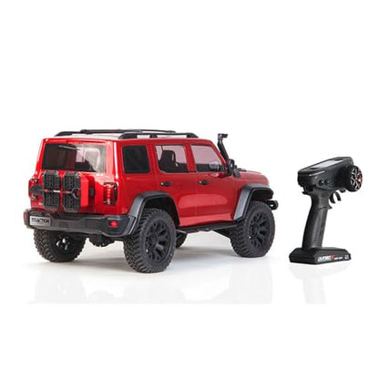 TOUCAN RC HOBBY 1.5mm Steel Main Beam 1/8 Tank300 Competitive Edition Radio Controlled Crawler Axle Locks 2Speed Metal Gearbox for Adult - color: Red