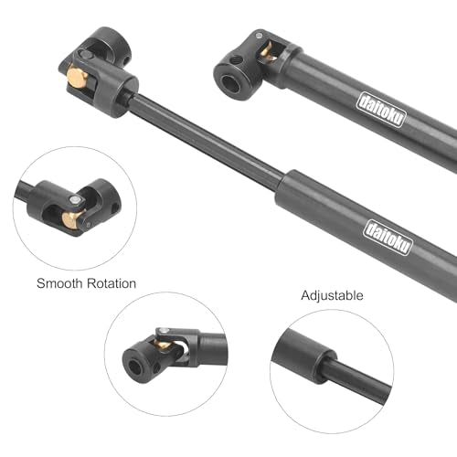 daitoku 2PCS 109-154mm Universal RC Drive Shaft for 1/10 Axial SCX10 SCX10-II Redcat D90 Gen7 /Pro RC4WD GEN8 RC Crawler - size: 109-154mm