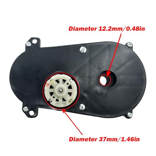 12Volt 24Volt Steering Wheel Motor Gearbox for Kid's Power Wheels Ride on Toys Car Upgrade,Children Trail Gear Power Steering Wheel Motor Replacement Parts Accessories,12V&18V&20V&24V (24V NO.6)