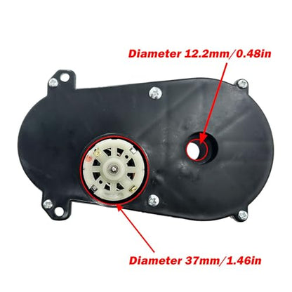 12Volt 24Volt Steering Wheel Motor Gearbox for Kid's Power Wheels Ride on Toys Car Upgrade,Children Trail Gear Power Steering Wheel Motor Replacement Parts Accessories,12V&18V&20V&24V (24V NO.6)