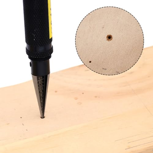 RC Hole Puncher Reamer, 0 to 14mm Scale High Strength Carbon Steel Expanding Hole Opener for Car Model Body, Comfort Grip & Lightweight