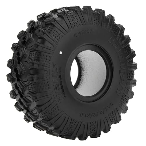 MEUS RACING 1.0 Tires - MS6 Ravangers Tires for TRX4M SCX24 FCX24 AX24 1/24 1/18 RC Crawler, 0.91/2.52/R1.0, #M1007 - size: M1007