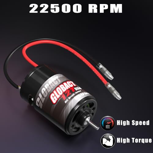 GLOBACT 550 12T Brushed Motor for 1/10 Slash Arrma Granite Senton Axial - size: 12T