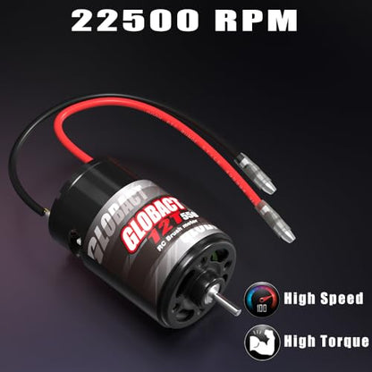 GLOBACT 550 12T Brushed Motor for 1/10 Slash Arrma Granite Senton Axial - size: 12T