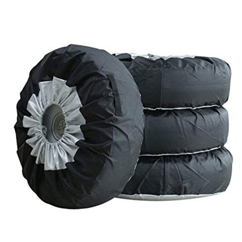 Car Black Sliver 13-19'',17-22'' Spare Tire Tyre Wheel Cover Bag with Carrying Handles ote Car Wheel Protector Storage Bag (80cm/31.5 Inch) - color: 80cm
