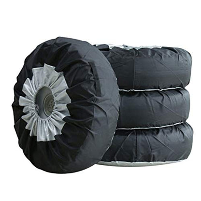 Car Black Sliver 13-19'',17-22'' Spare Tire Tyre Wheel Cover Bag with Carrying Handles ote Car Wheel Protector Storage Bag (80cm/31.5 Inch) - color: 80cm
