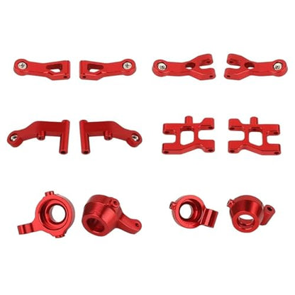 RC Steering Knuckles For MN68 1/16 12Pcs Metal Front And Rear Arm Steering Cup Hub Carrier Set RC Car Upgrade Accessories Replace Modify Parts