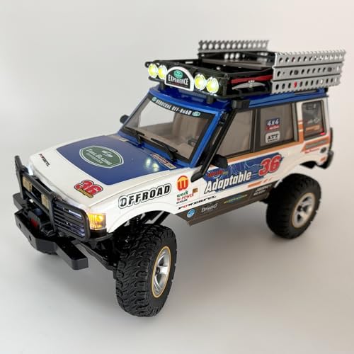 WPLDEWAN RC Rock Crawler RC Truck 4x4 1/18 Scale Remote Control Truck RTR | All Terrain Car Off Road Hobby Climber for Adult with Proportional Control 3 Speed Light System LR1801