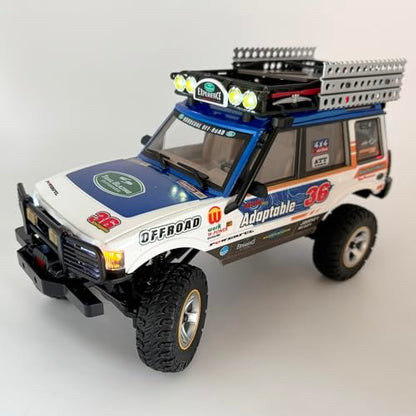WPLDEWAN RC Rock Crawler RC Truck 4x4 1/18 Scale Remote Control Truck RTR | All Terrain Car Off Road Hobby Climber for Adult with Proportional Control 3 Speed Light System LR1801