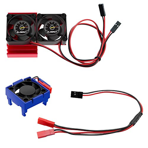 GLOBACT VXL-3S ESC Motor Cooling Fan for 1/10 Slash/Rustler/Stampede 4×4 - size: Red