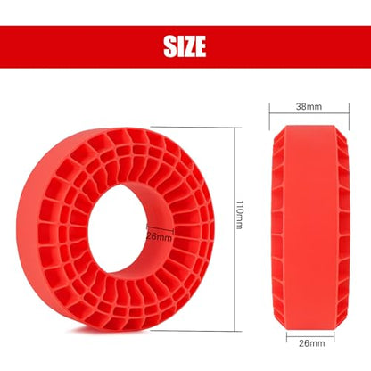 INJORA Silicone Rubber Insert for 118-122mm 4.75" OD 1.9" Tire, Red - color: Red