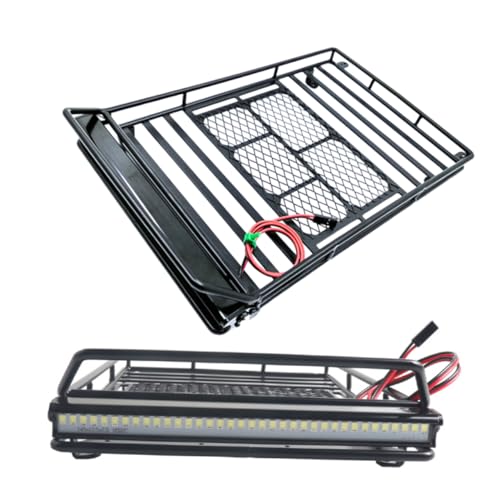 Car Roof Luggage Holder Rack Light Crawler Storage Shelf Simulation Climbing Vehicle Accessory for Outdoor Adventures - size: 24.80X14.10X2.30CM