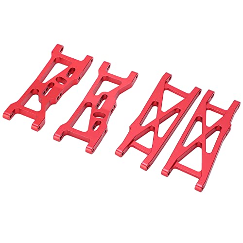 RC Aluminum Front and Rear Suspension Arms for LOSI 22S SCT 1/10 RC Short Course Truck Upgrade Parts(Red) - color: Red