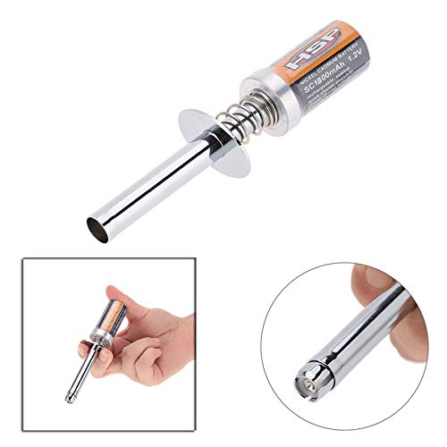 ACAGALA Nitro Starter Glow Plug Igniter Charger Tools Fuel Bottle Combo Compatible with Redcat HSP Nitro Powered 1/8 1/10 RC Car