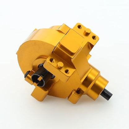 1/10 RC Electric Car Front Drive Diff Gear Box Assembly Set Upgraded Parts Compatible with 1:10 Car HSP Redcat Himoto Volcano EPX 94106 94107 94108 94111 94123 (Gold) - color: Gold