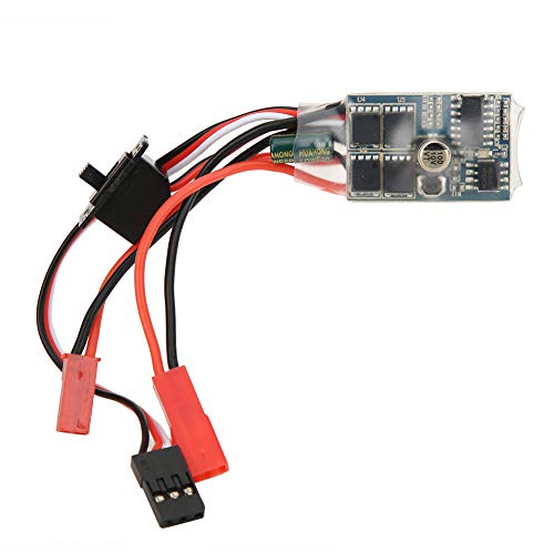 Brushed Electric Speed Controller for Mini RC Car, 30A 4-8V Mini Bi Directional Brushed Esc Speed Controller for 1/16 1/24 Car Boat (no Brake) - color: No Brake