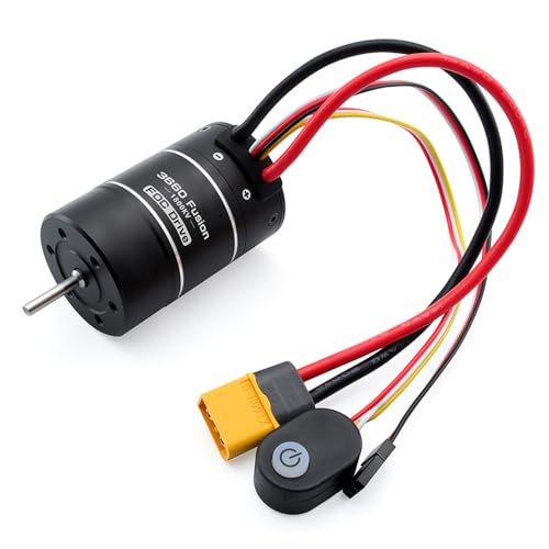Zunate 3660 1800KV Brushless Motor with 40A ESC, Sensor FOC Control for 1/10 Crawler - Rainproof, Programmable BEC, Enhanced LowSpeed