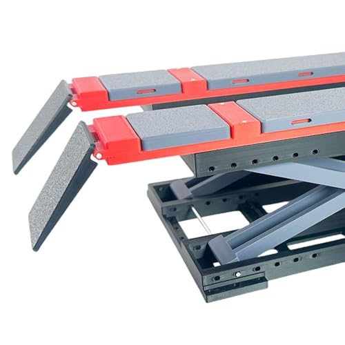 RC Scissor Lifting Platform,RC Car Stand for 1/18 Scale Crawler Accessories Realistic Display Lifting Stand Adjustable