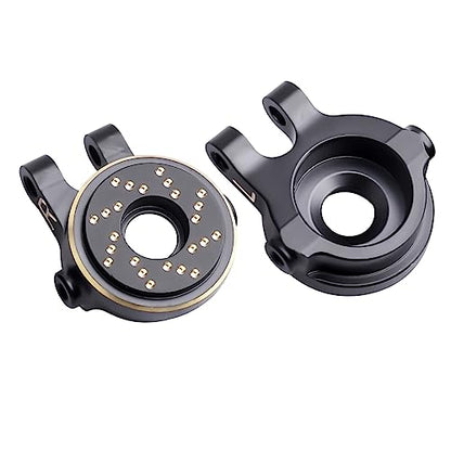Brass Steering Blocks Knuckle, Caster Blocks C-Hubs, Steering Link Set Counterweight for Traxxas TRX4M Bronco Defender K10 F150 High Trail TRX4MT 1/18 Crawler