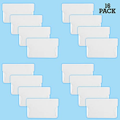 Akro-Mils 40716 Plastic Width Dividers for Small Drawers in Plastic Cabinets, Custom Storage Inserts for Teacher Toolbox, Small Parts Organizer, Screw Organizer and More, 16-Pack, Clear