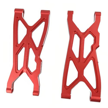 Front Rear Suspension Arm Set for ARRMA Typhon 3S BLX Big Rock 3S (Red) | 6061-T6 Aluminum,CNC Machined,Heavy Duty,Direct Replacement,Improved Stability,AR330543,AR330540 - color: Red
